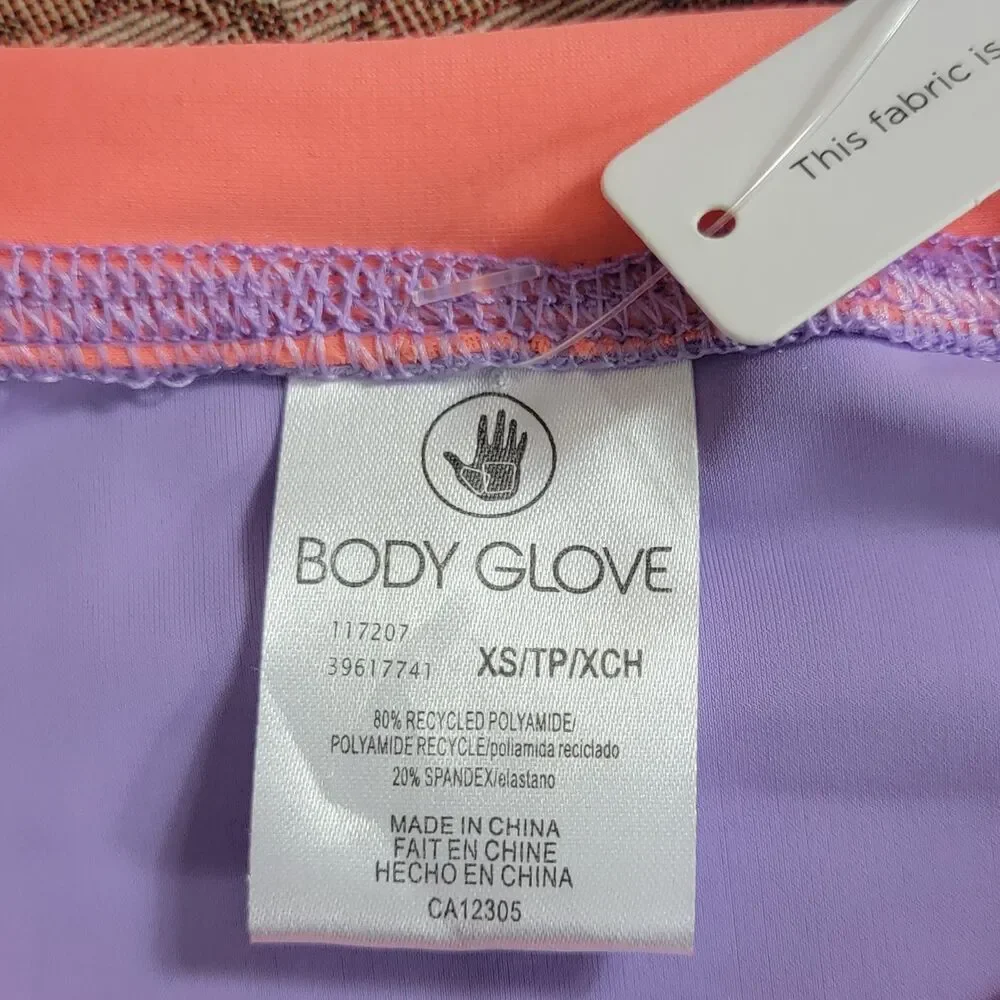 Body Glove Rashguard Womens XS Lilac Multicolor Long Sleeve UPF 50 Swim Shirt - Picture 10 of 11